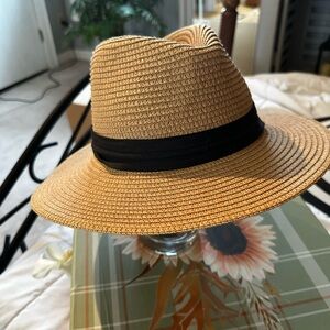 Anycosy Straw Sun Hat with Black Inner Band